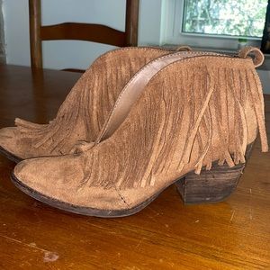 Fringe booties